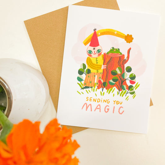 Sending You Magic Greeting Card