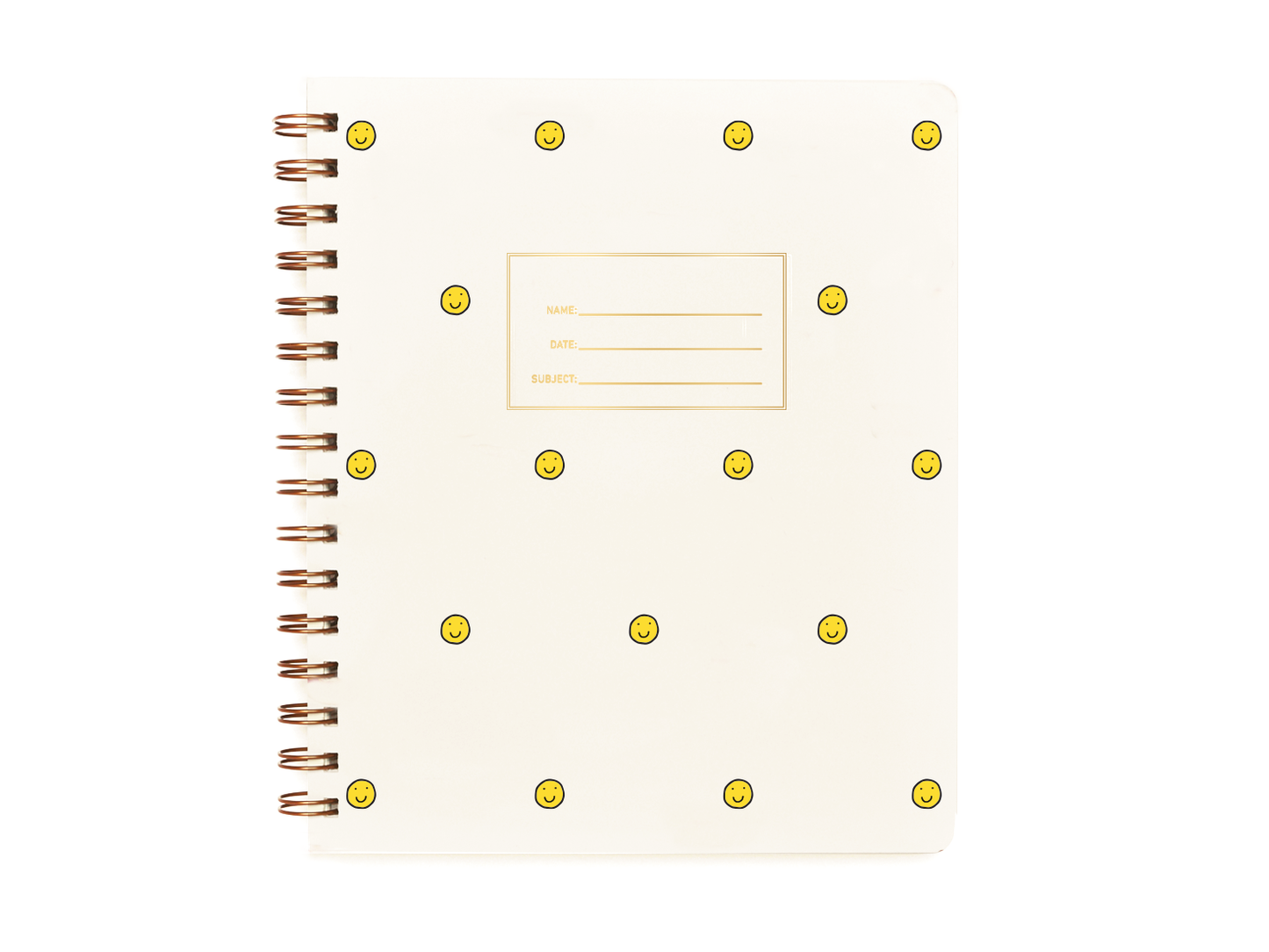 Lined Standard Notebook - Smiley Face