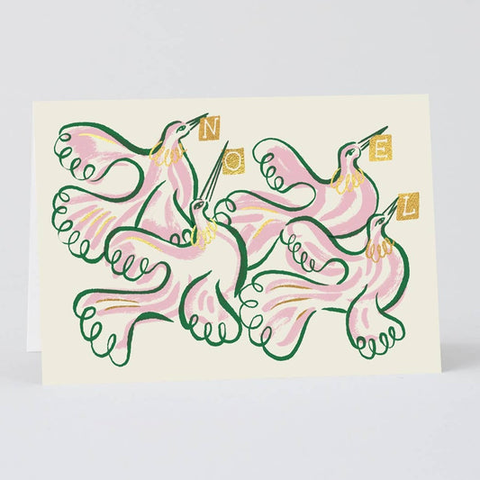 Noel Doves Holiday Greeting Card · Wrap