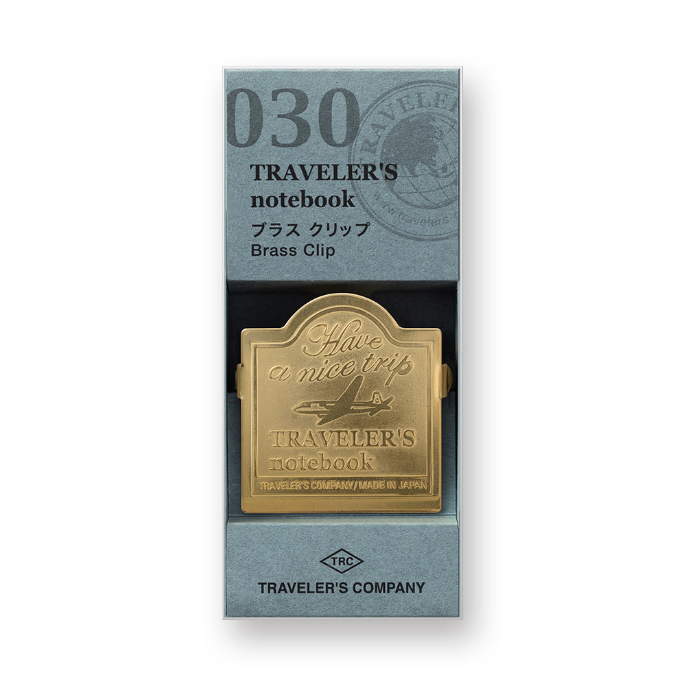 030 Traveler's Company Brass Clip - Airlplane