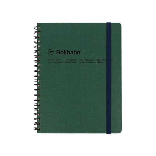 Rollbahn Cap-Martin Spiral Notebook / Green