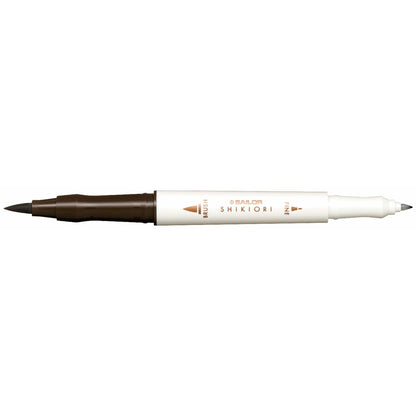 sailor shikiori dual tip markers doyou (brown black)