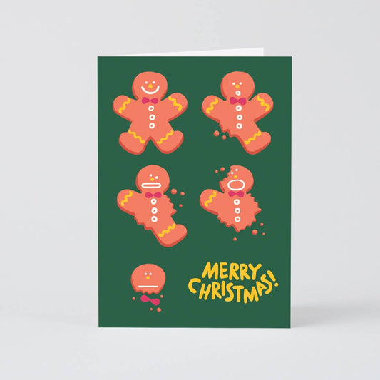 Gingerbread Embossed Holiday Card · Wrap