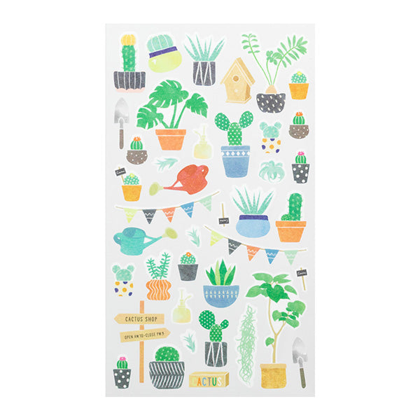 Marché Washi Sticker Sheet - Cactus