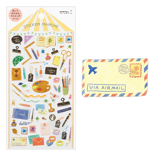 Marché Washi Sticker Sheet - Stationery