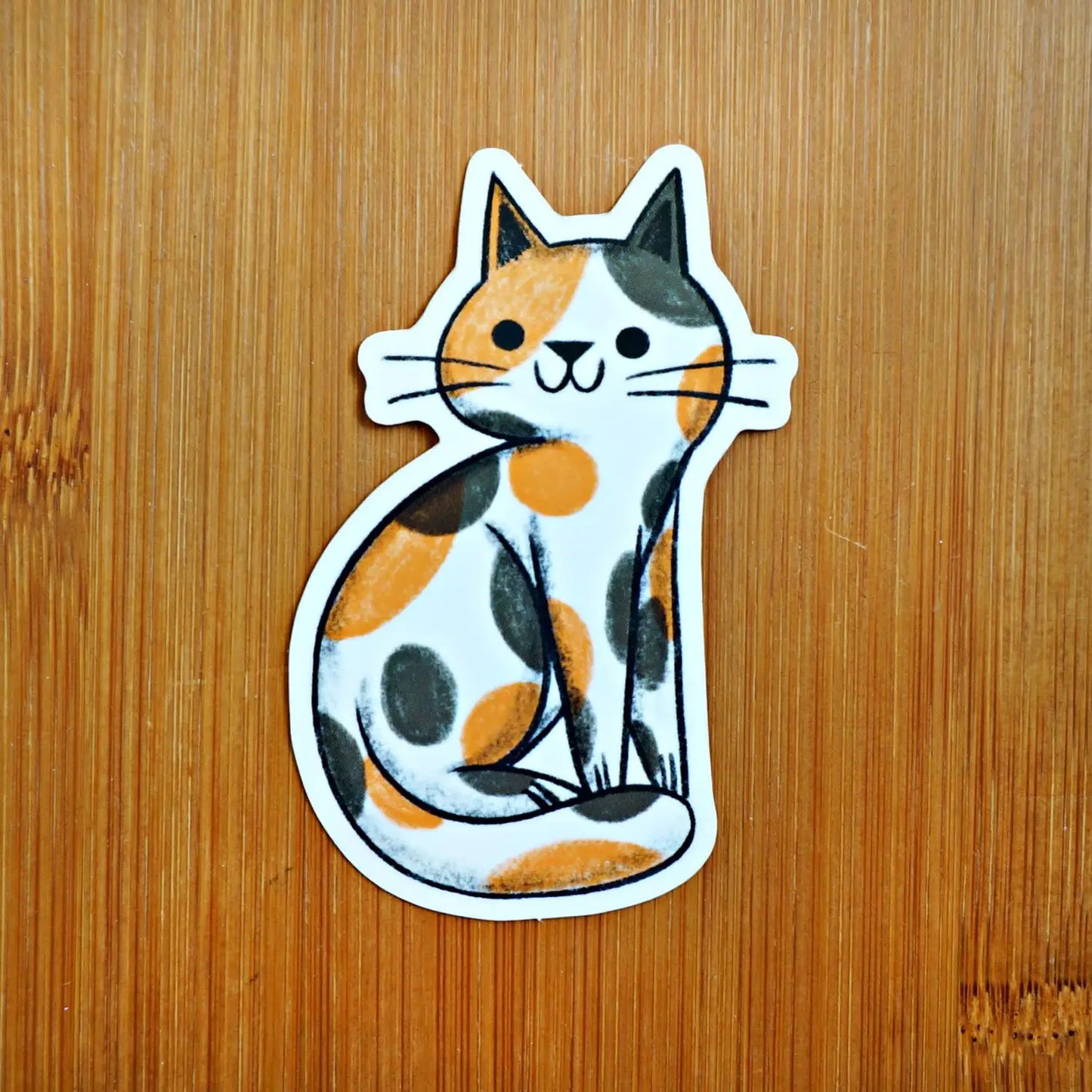 Calico Cat Sticker · Nellie Le