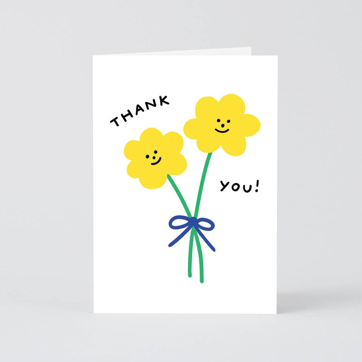 ‘Thank You Double Flowers’ Card