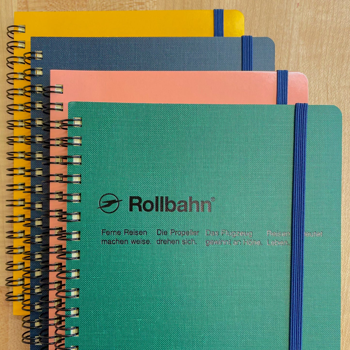 Rollbahn Cap-Martin Spiral Notebook / Green