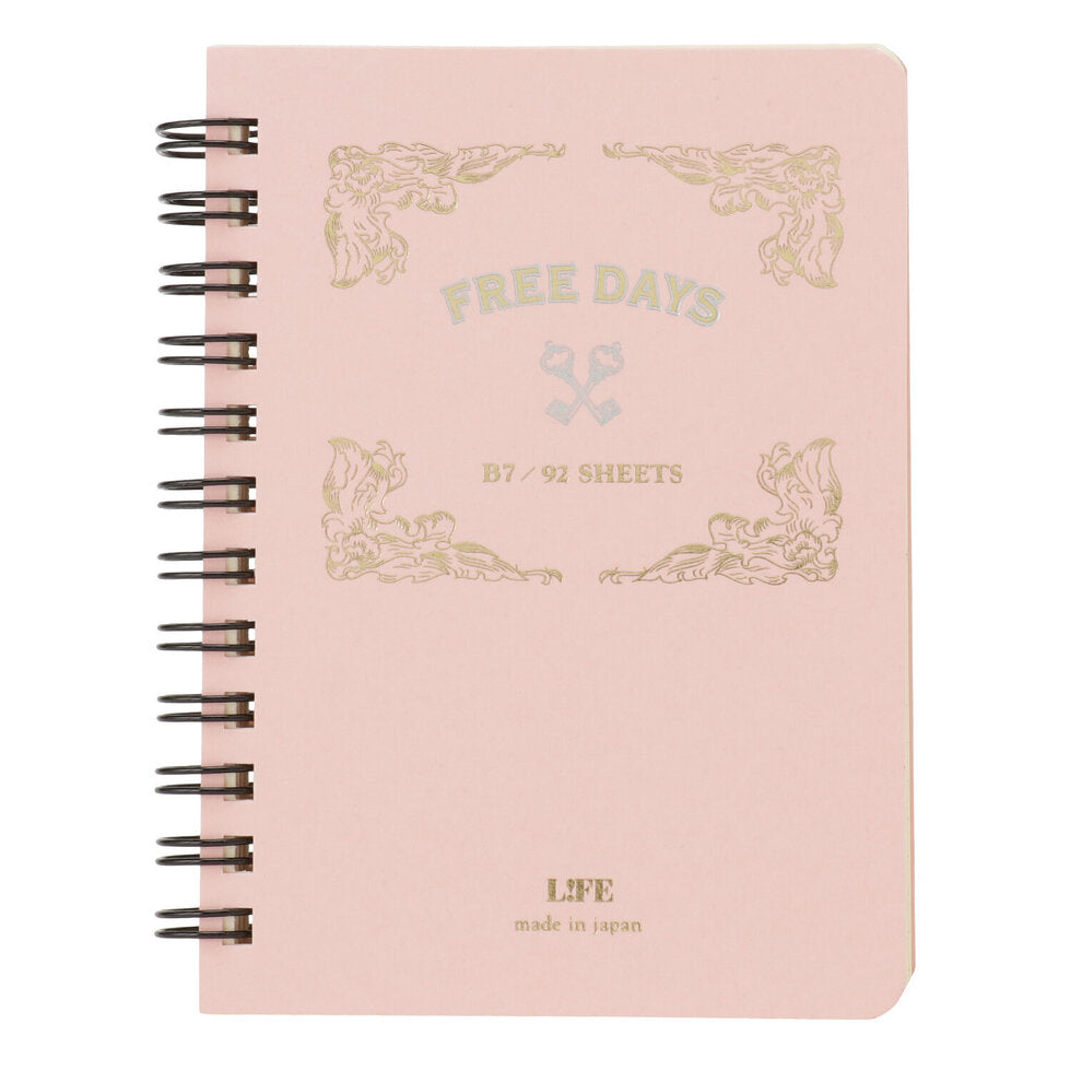 Life Free Days Open Scheduler Notebook - B7
