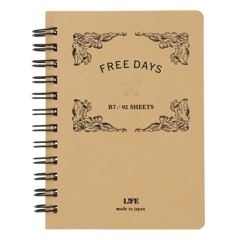 Life Free Days Open Scheduler Notebook - B7