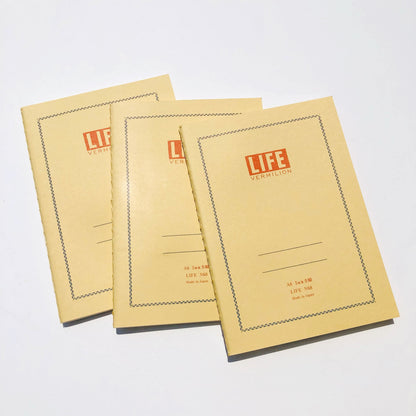 Vermillion Grid A6 Notebook · Life