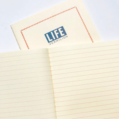 Vermillion Ruled B6 Notebook · Life
