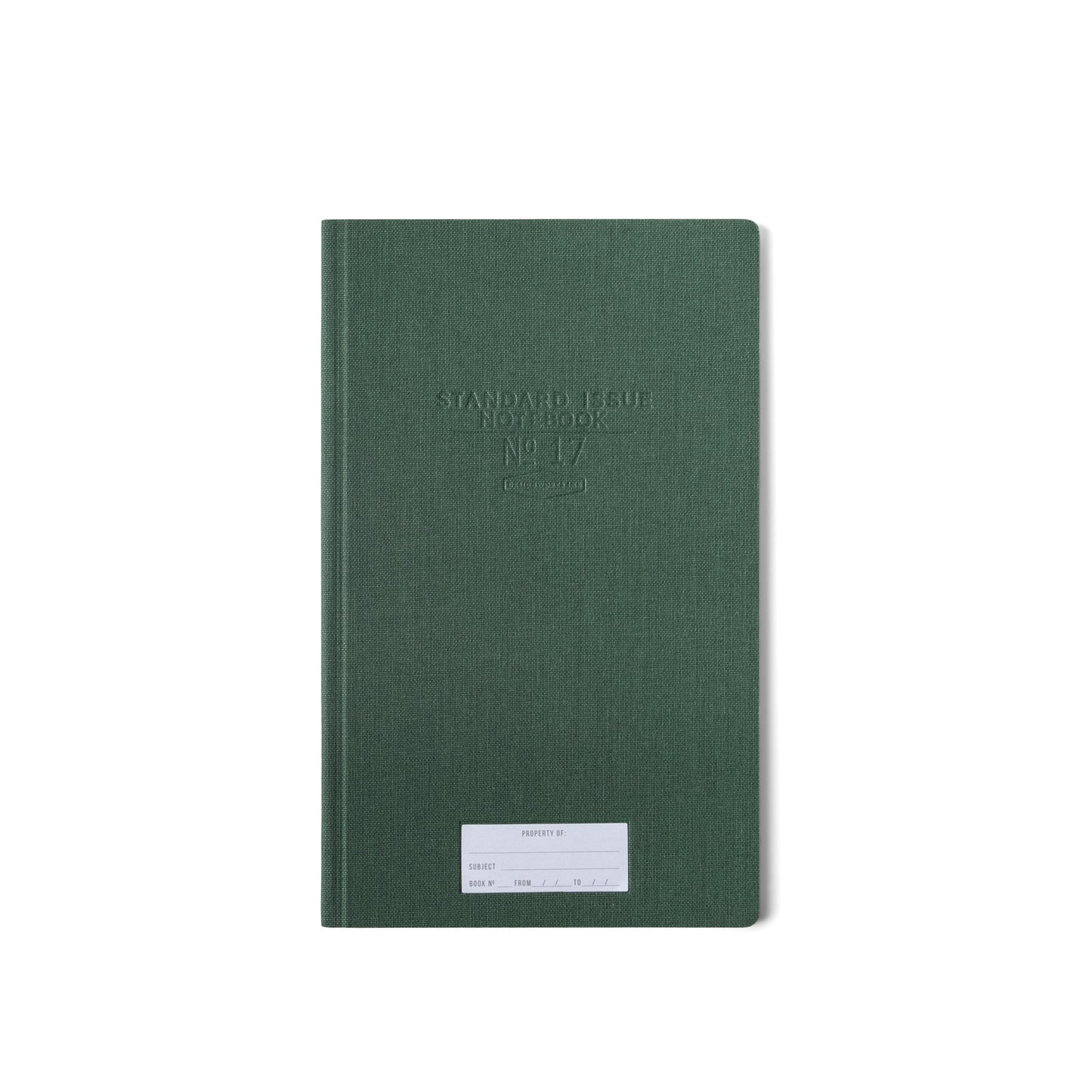 Green Standard Issue Tall Notebook No. 17 · Designworks
