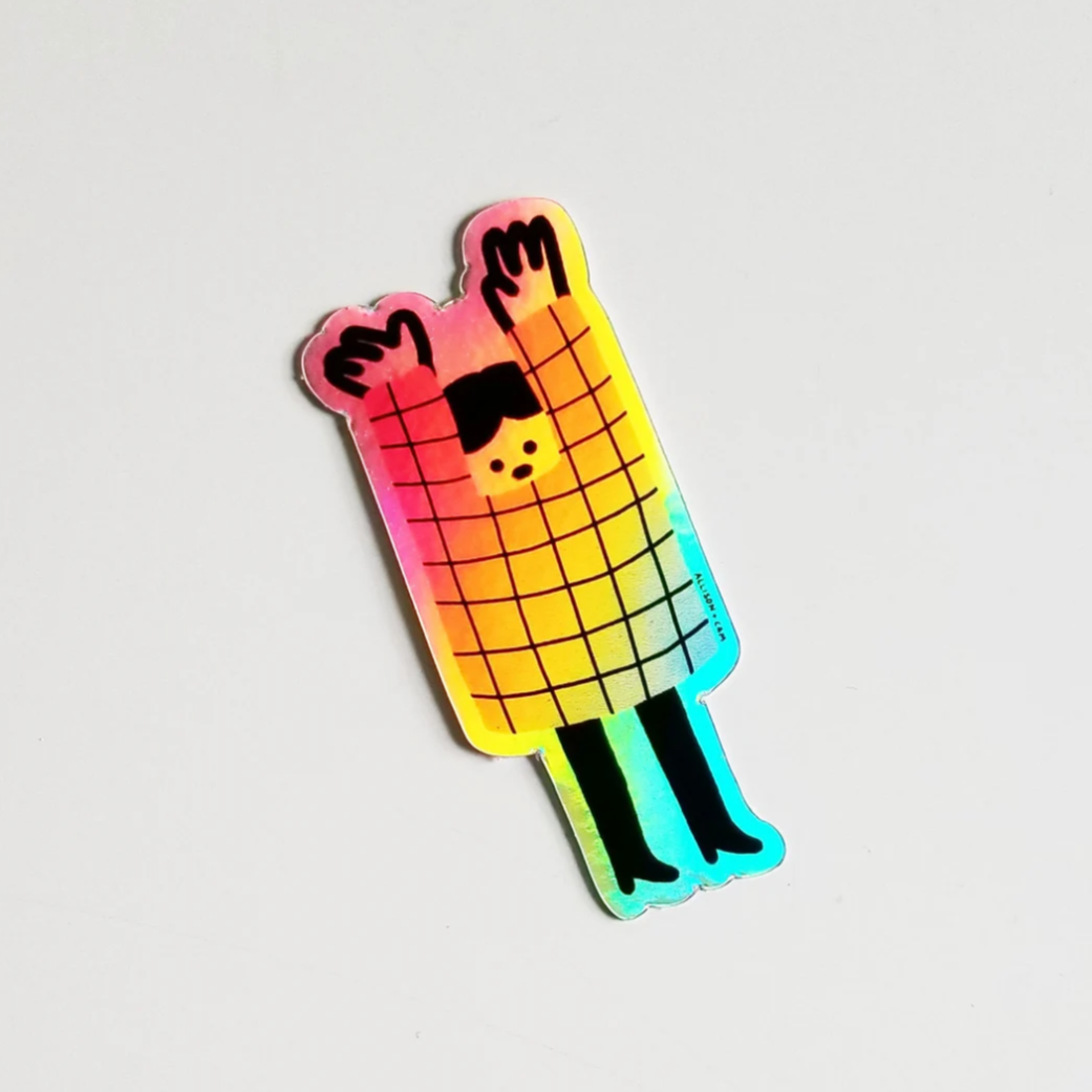 Sweater Weather Holographic Sticker
