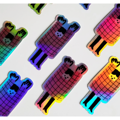 Sweater Weather Holographic Sticker