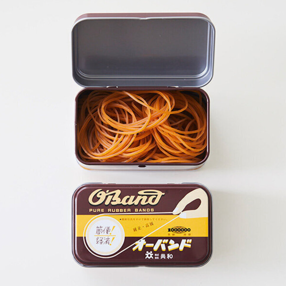 O'Band Classic Brown Tin Rubber Bands
