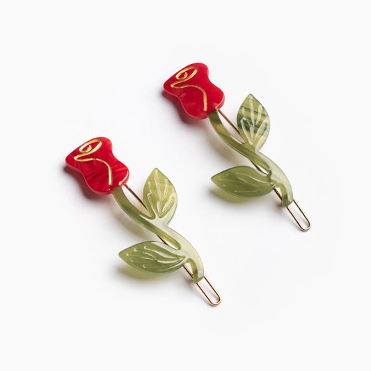 Red Roses《Barrette Set》 · Winona Irene
