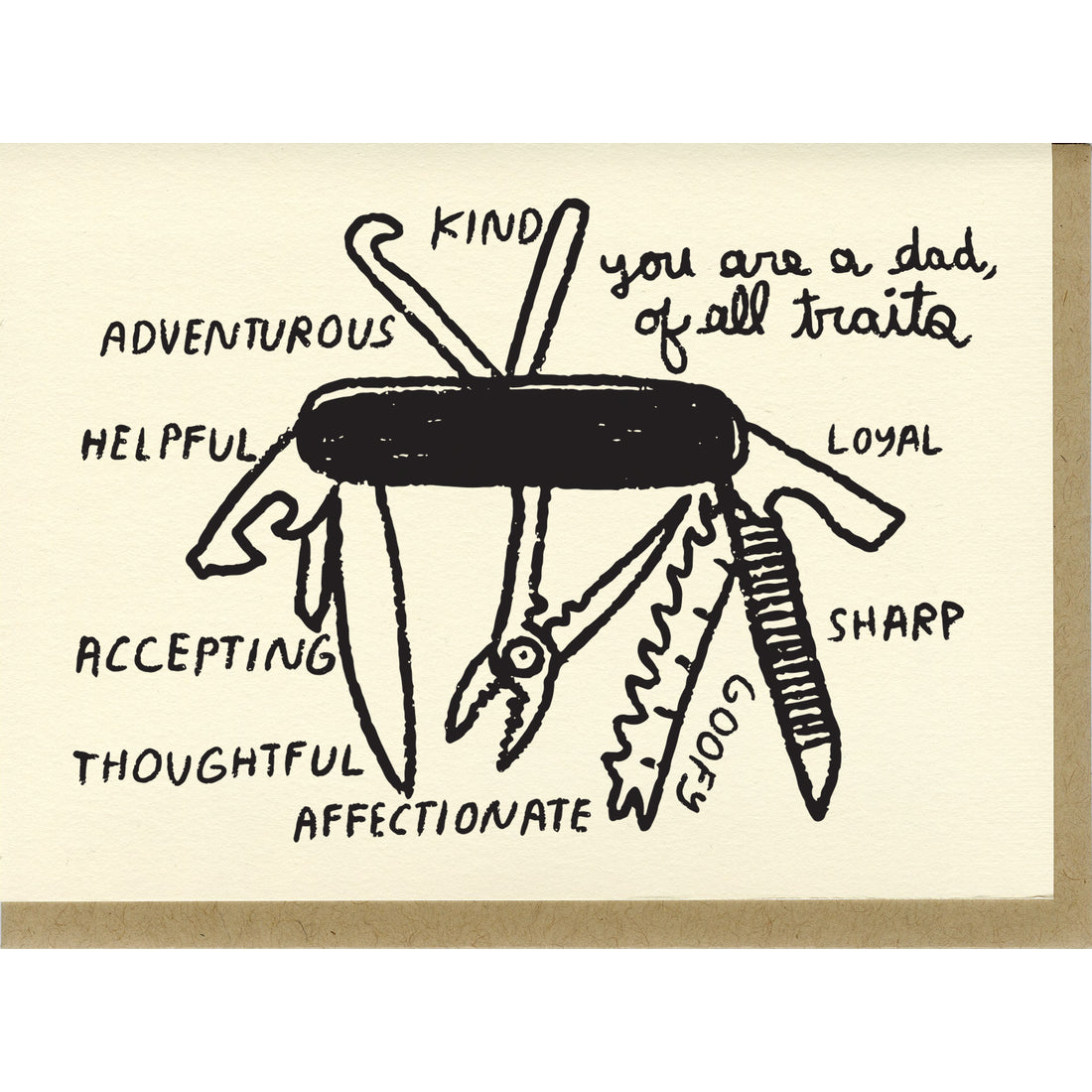 Dad of All Traits Greeting Card
