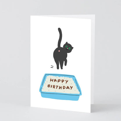 Birthday Cat Poop Card · Wrap