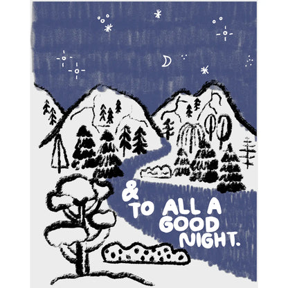 And To All A Good Night Holiday Card · People I've Loved