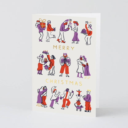 Christmas Gathering Holiday Greeting Card · Wrap