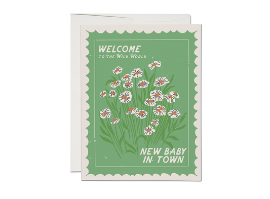 Wild World baby greeting card