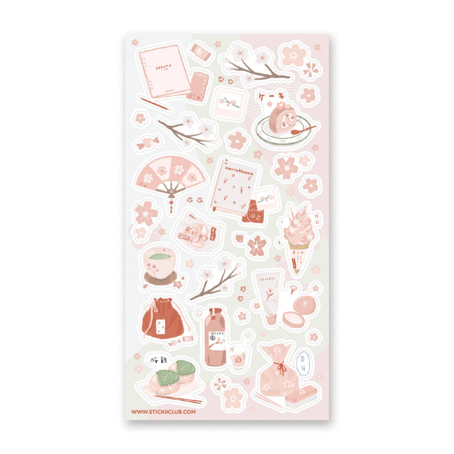 Sakura Party Sticker Sheet