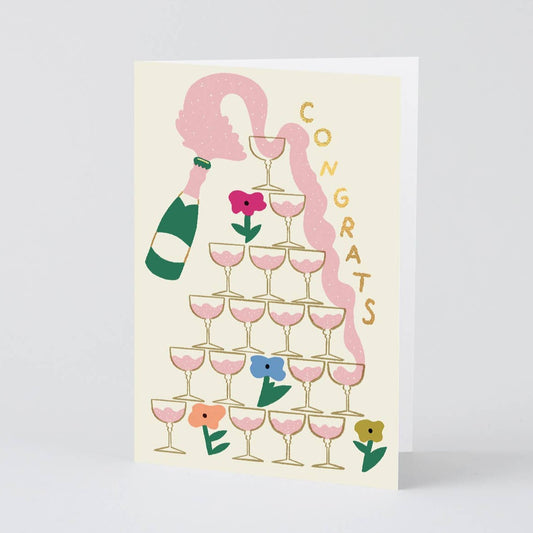 Congrats Champagne Card · Wrap