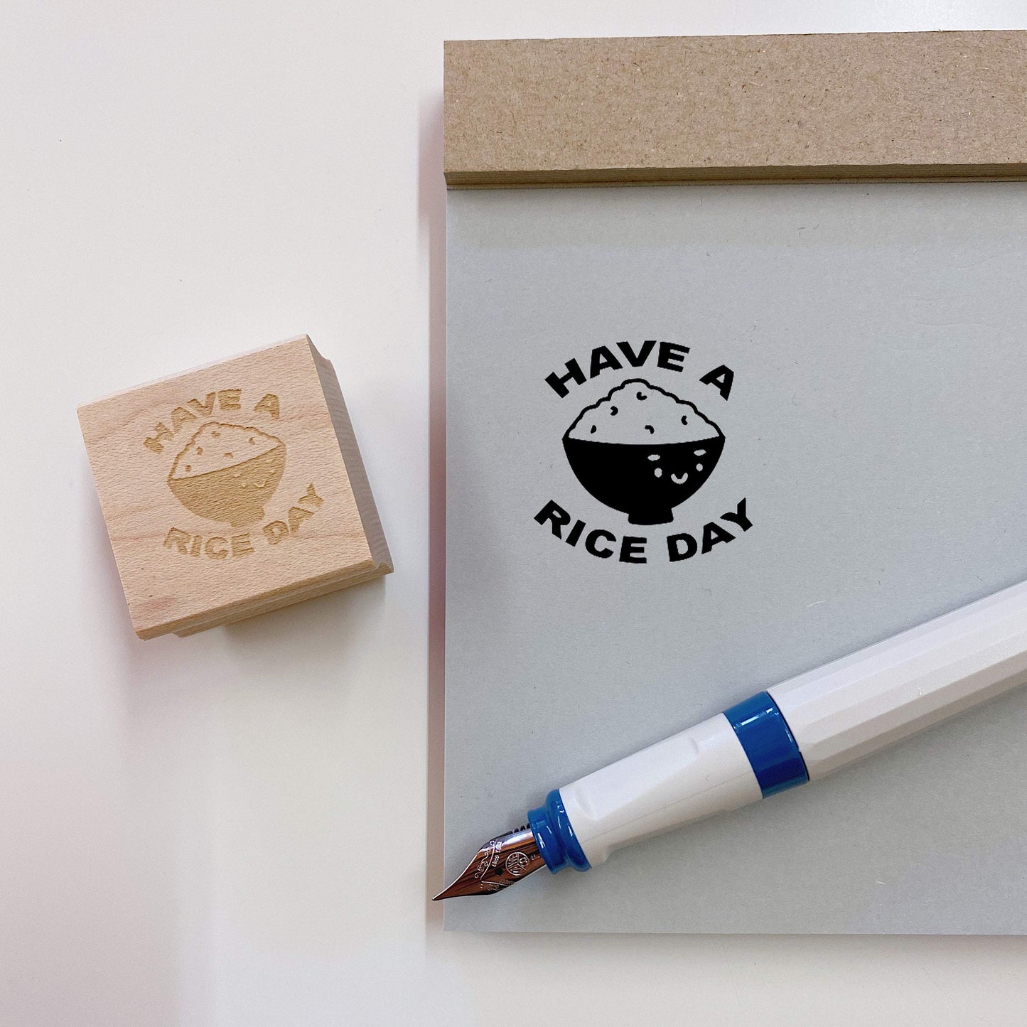 Have a Rice Day Rubber Stamp