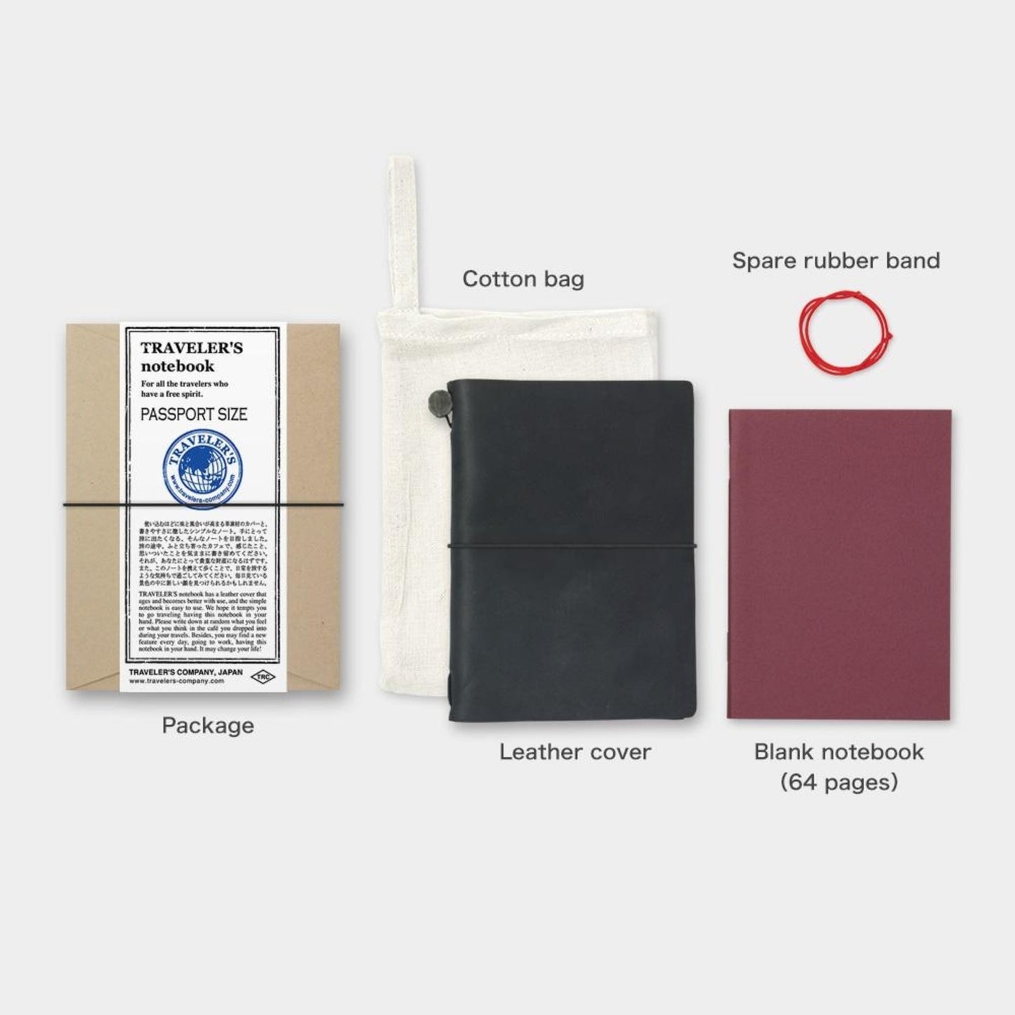 TRAVELER'S Notebook / Black (Passport Size)