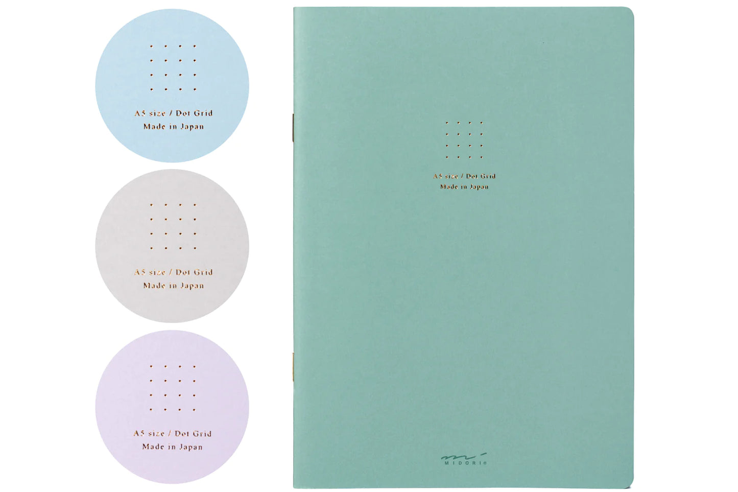 Midori Soft Color Notebook - A5 - Dot Grid