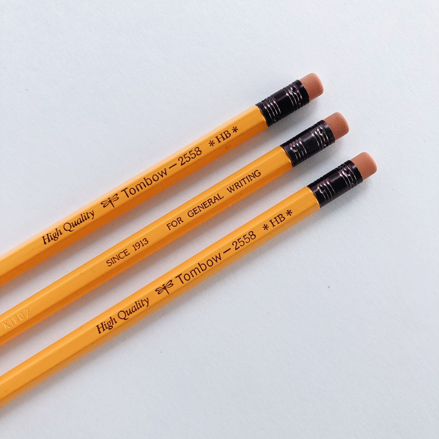 Tombow 2558 Pencil w/ Eraser - HB / Single