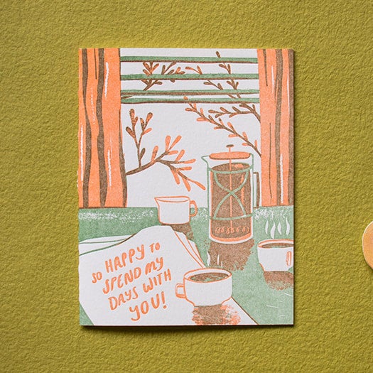So Happy Card · Homework Letterpress Studio