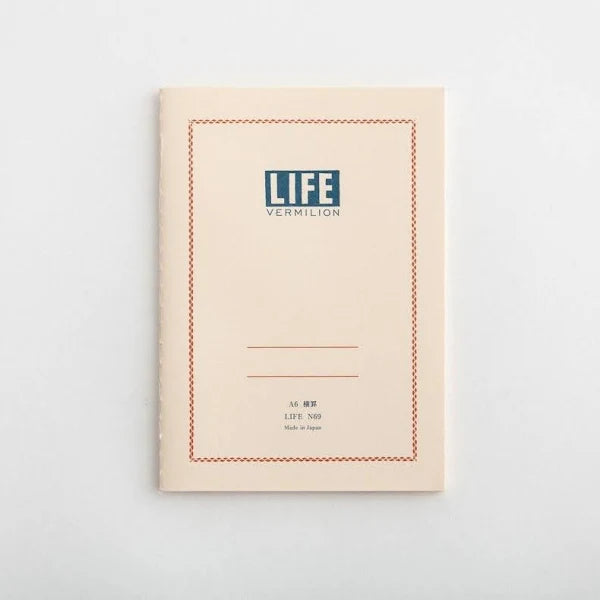 Life Vermilion Notebook - A6 Ruled