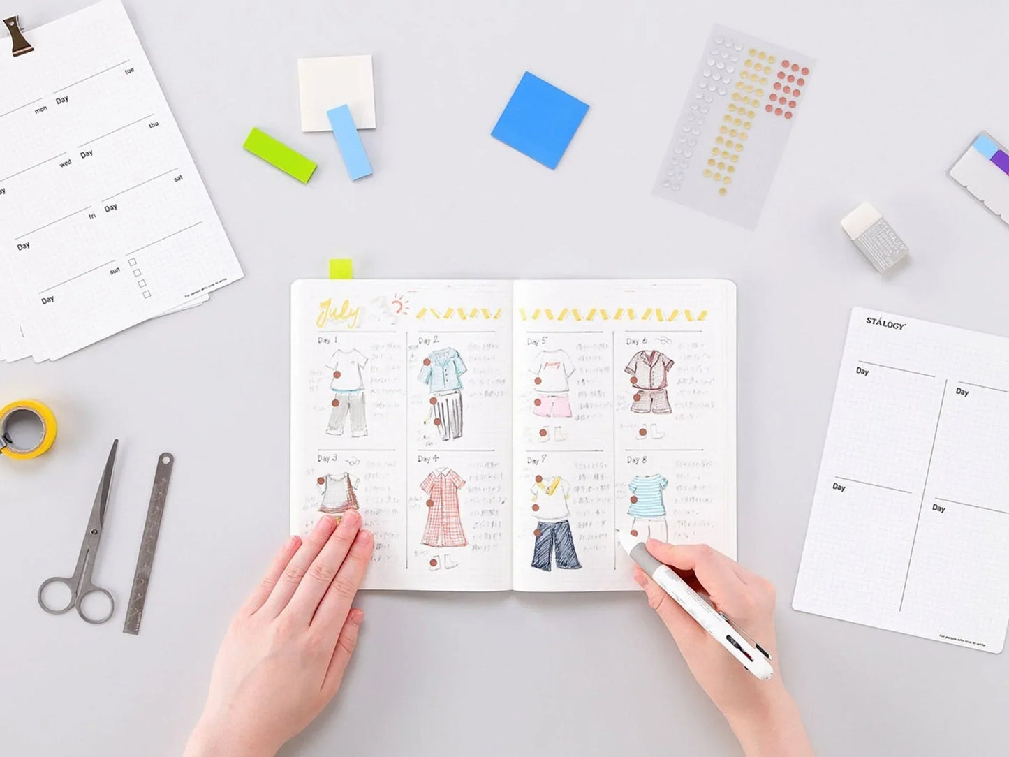Stalogy 1/2 Year Notebook A5 - Salvia